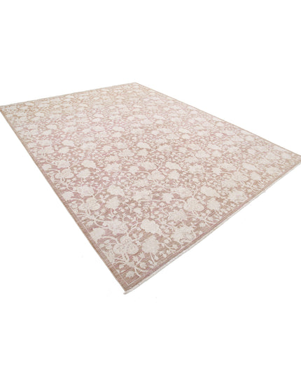 Serenity 8' 10" X 11' 5" Hand Knotted Wool Rug 8' 10" X 11' 5" (269 X 348) / Taupe / Wool