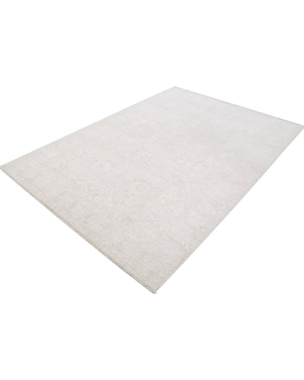 Serenity 5' 9" X 8' 7" Hand Knotted Wool Rug 5' 9" X 8' 7" (175 X 262) / Ivory / Wool