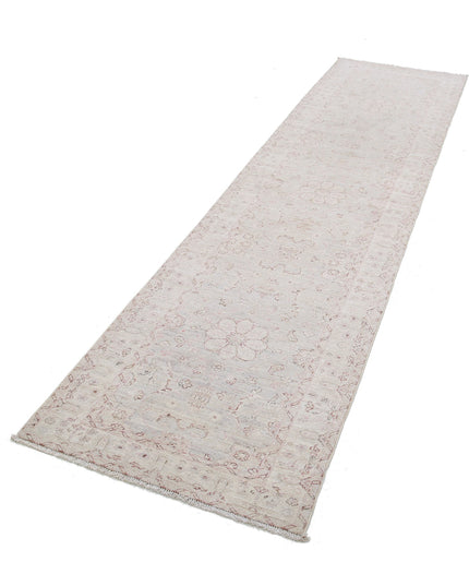 Serenity 2' 6" X 10' 1" Hand Knotted Wool Rug 2' 6" X 10' 1" (76 X 307) / Grey / Wool