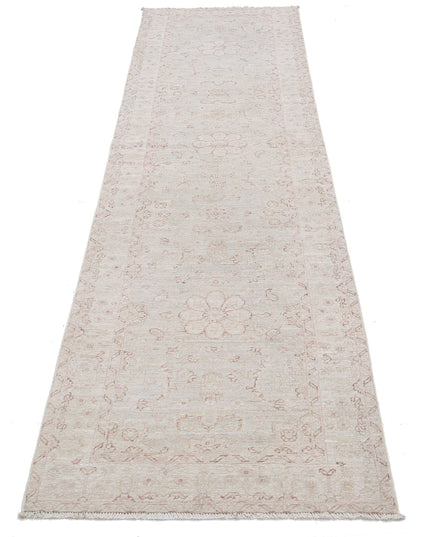 Serenity 2' 6" X 10' 1" Hand Knotted Wool Rug 2' 6" X 10' 1" (76 X 307) / Grey / Wool