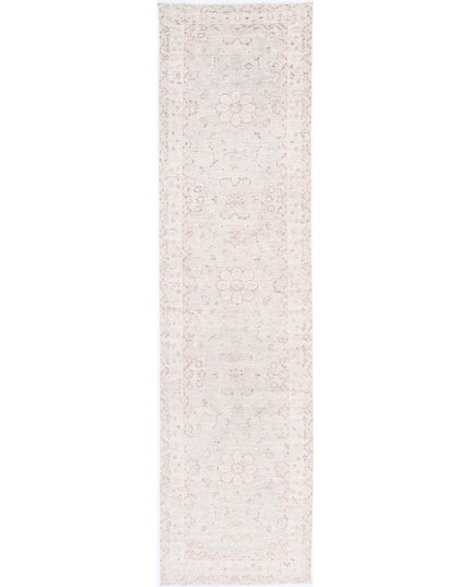 Serenity 2' 6" X 10' 1" Hand Knotted Wool Rug 2' 6" X 10' 1" (76 X 307) / Grey / Wool