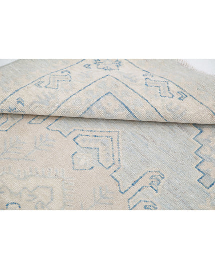 Serenity 3' 0" X 4' 8" Hand Knotted Wool Rug 3' 0" X 4' 8" (91 X 142) / Blue / Wool