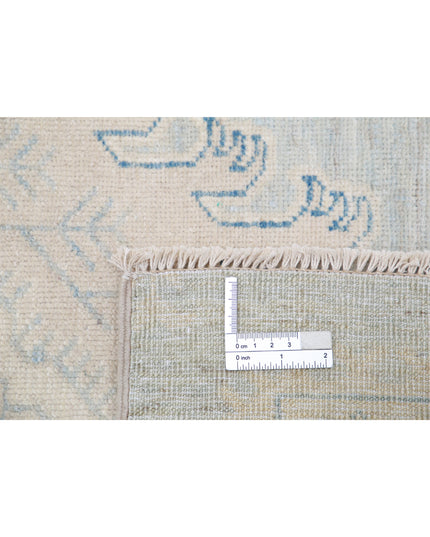 Serenity 3' 0" X 4' 8" Hand Knotted Wool Rug 3' 0" X 4' 8" (91 X 142) / Blue / Wool