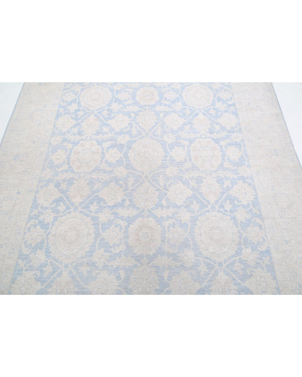 Serenity 6' 0" X 8' 7" Hand Knotted Wool Rug 6' 0" X 8' 7" (183 X 262) / Blue / Wool