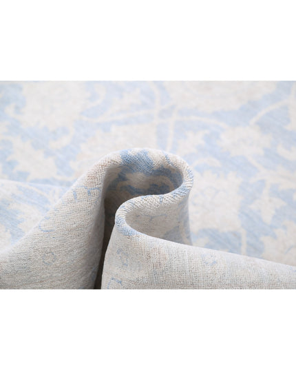 Serenity 6' 0" X 8' 7" Hand Knotted Wool Rug 6' 0" X 8' 7" (183 X 262) / Blue / Wool