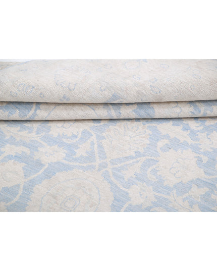 Serenity 6' 0" X 8' 7" Hand Knotted Wool Rug 6' 0" X 8' 7" (183 X 262) / Blue / Wool