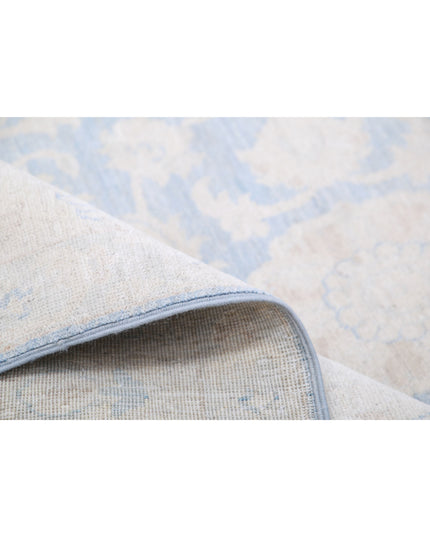 Serenity 6' 0" X 8' 7" Hand Knotted Wool Rug 6' 0" X 8' 7" (183 X 262) / Blue / Wool