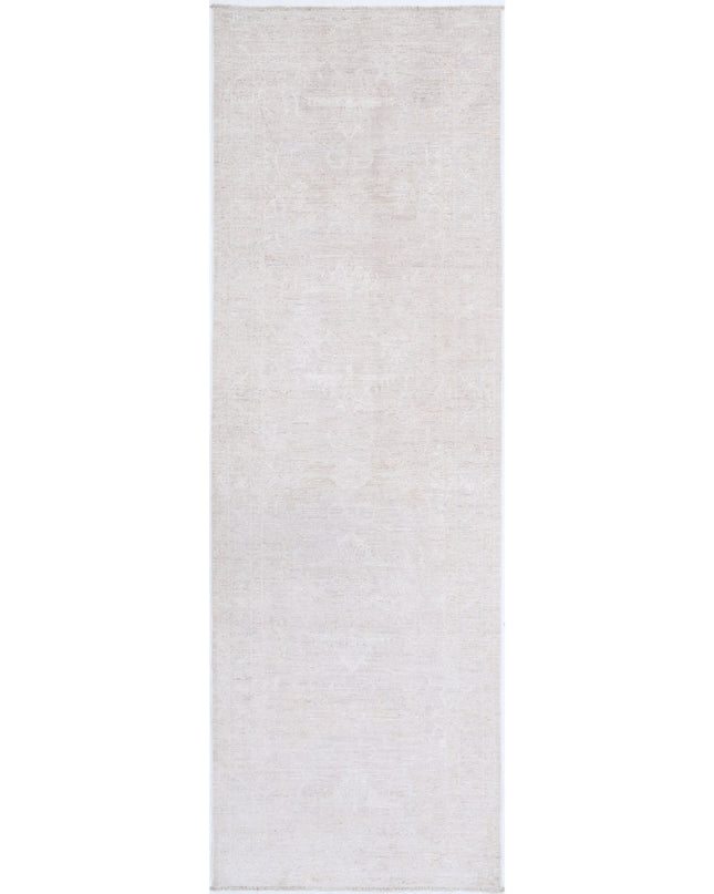 Serenity 3' 0" X 10' 1" Hand Knotted Wool Rug 3' 0" X 10' 1" (91 X 307) / Taupe / Wool