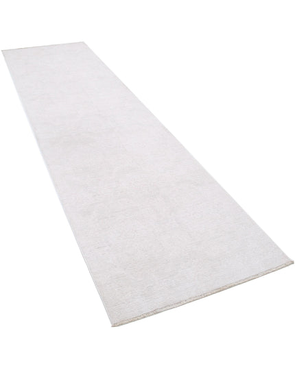 Serenity 3' 0" X 11' 0" Hand Knotted Wool Rug 3' 0" X 11' 0" (91 X 335) / Grey / Wool