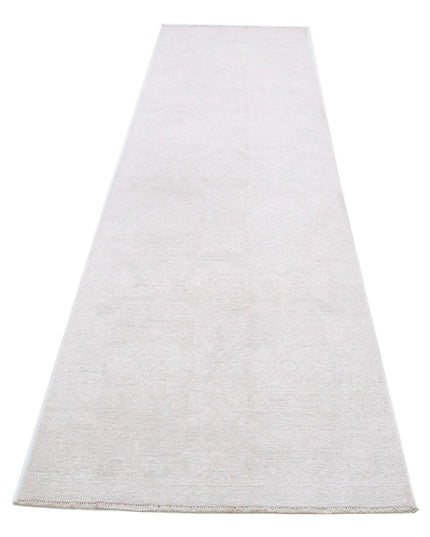 Serenity 3' 0" X 11' 0" Hand Knotted Wool Rug 3' 0" X 11' 0" (91 X 335) / Grey / Wool