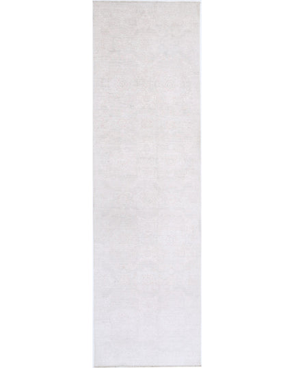 Serenity 3' 0" X 11' 0" Hand Knotted Wool Rug 3' 0" X 11' 0" (91 X 335) / Grey / Wool