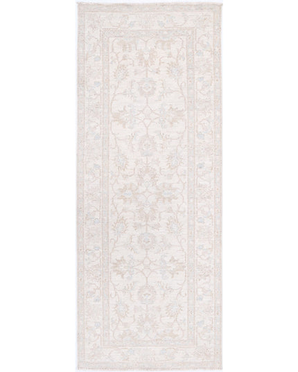 Serenity 2' 5" X 6' 4" Hand Knotted Wool Rug 2' 5" X 6' 4" (74 X 193) / Ivory / Wool