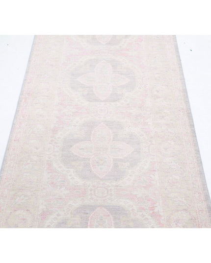 Serenity 2' 7" X 9' 9" Hand Knotted Wool Rug 2' 7" X 9' 9" (79 X 297) / Grey / Wool