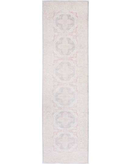 Serenity 2' 7" X 9' 9" Hand Knotted Wool Rug 2' 7" X 9' 9" (79 X 297) / Grey / Wool