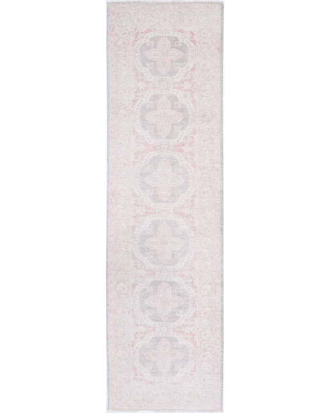 Serenity 2' 7" X 9' 9" Hand Knotted Wool Rug 2' 7" X 9' 9" (79 X 297) / Grey / Wool