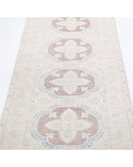 Serenity 2' 6" X 10' 0" Hand Knotted Wool Rug 2' 6" X 10' 0" (76 X 305) / Brown / Wool