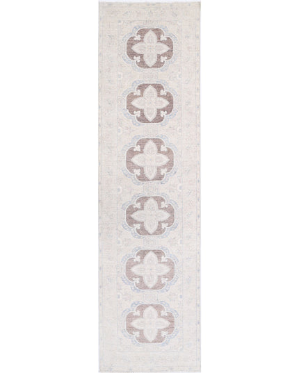 Serenity 2' 6" X 10' 0" Hand Knotted Wool Rug 2' 6" X 10' 0" (76 X 305) / Brown / Wool