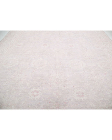Serenity 12' 0" X 14' 3" Hand Knotted Wool Rug 12' 0" X 14' 3" (366 X 434) / Grey / Wool