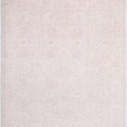 Serenity 12' 0" X 14' 3" Hand Knotted Wool Rug 12' 0" X 14' 3" (366 X 434) / Grey / Wool