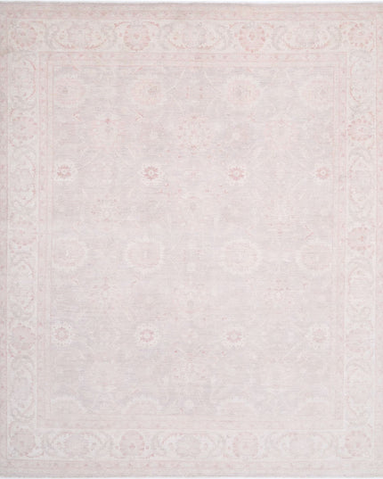 Serenity 12' 0" X 14' 3" Hand Knotted Wool Rug 12' 0" X 14' 3" (366 X 434) / Grey / Wool