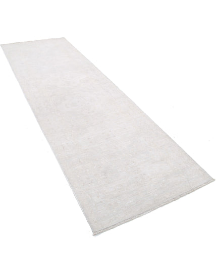 Serenity 3' 3" X 10' 2" Hand Knotted Wool Rug 3' 3" X 10' 2" (99 X 310) / Grey / Wool