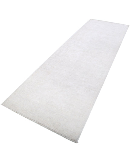 Serenity 3' 3" X 10' 2" Hand Knotted Wool Rug 3' 3" X 10' 2" (99 X 310) / Grey / Wool
