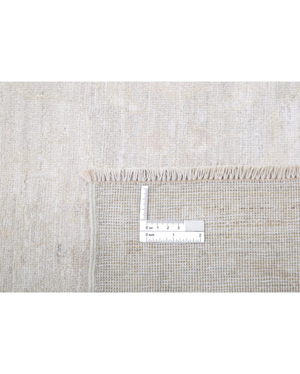 Serenity 3' 3" X 10' 2" Hand Knotted Wool Rug 3' 3" X 10' 2" (99 X 310) / Grey / Wool