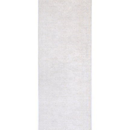 Serenity 3' 3" X 10' 2" Hand Knotted Wool Rug 3' 3" X 10' 2" (99 X 310) / Grey / Wool