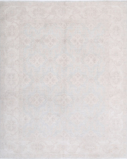 Serenity 7' 10" X 9' 7" Hand Knotted Wool Rug 7' 10" X 9' 7" (239 X 292) / Ivory / Wool