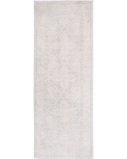 Serenity 2' 8" X 8' 0" Hand Knotted Wool Rug 2' 8" X 8' 0" (81 X 244) / Ivory / Wool