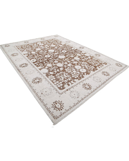 Serenity 8' 11" X 11' 8" Hand Knotted Wool Rug 8' 11" X 11' 8" (272 X 356) / Brown / Wool
