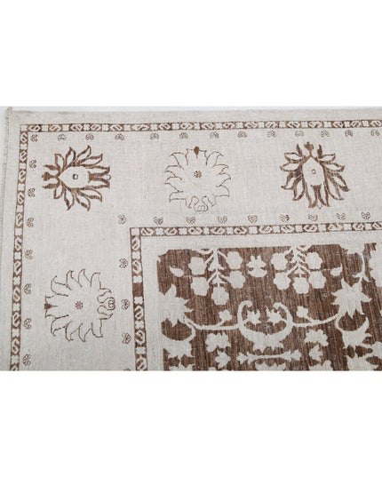 Serenity 8' 11" X 11' 8" Hand Knotted Wool Rug 8' 11" X 11' 8" (272 X 356) / Brown / Wool