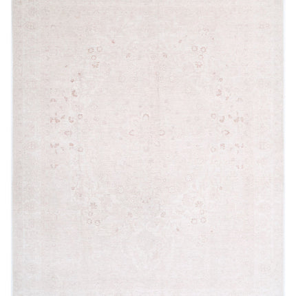 Serenity 8' 9" X 11' 3" Hand Knotted Wool Rug 8' 9" X 11' 3" (267 X 343) / Ivory / Wool