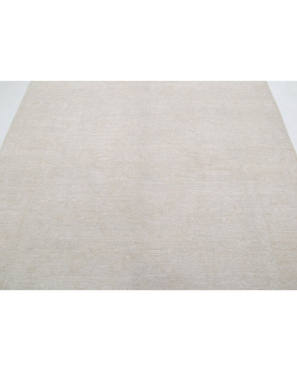Serenity 5' 11" X 8' 9" Hand Knotted Wool Rug 5' 11" X 8' 9" (180 X 267) / Ivory / Wool