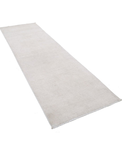 Serenity 3' 2" X 9' 10" Hand Knotted Wool Rug 3' 2" X 9' 10" (97 X 300) / Ivory / Wool