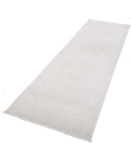 Serenity 3' 2" X 9' 10" Hand Knotted Wool Rug 3' 2" X 9' 10" (97 X 300) / Ivory / Wool