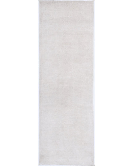 Serenity 3' 2" X 9' 10" Hand Knotted Wool Rug 3' 2" X 9' 10" (97 X 300) / Ivory / Wool