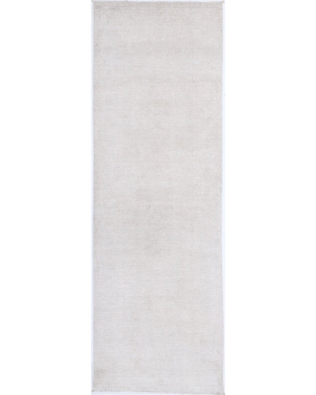 Serenity 3' 2" X 9' 10" Hand Knotted Wool Rug 3' 2" X 9' 10" (97 X 300) / Ivory / Wool