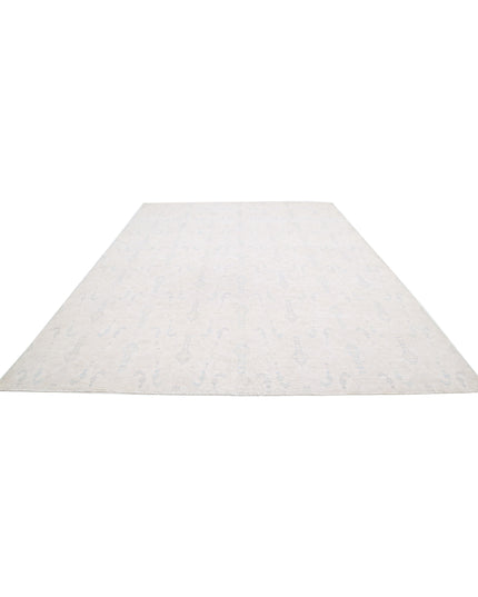 Serenity 9' 10" X 14' 2" Hand Knotted Wool Rug 9' 10" X 14' 2" (300 X 432) / Ivory / Wool