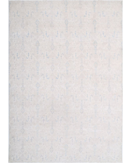 Serenity 9' 10" X 14' 2" Hand Knotted Wool Rug 9' 10" X 14' 2" (300 X 432) / Ivory / Wool