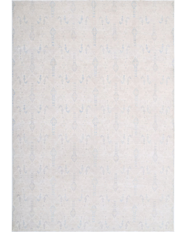 Serenity 9' 10" X 14' 2" Hand Knotted Wool Rug 9' 10" X 14' 2" (300 X 432) / Ivory / Wool