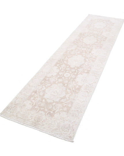 Serenity 2' 7" X 10' 0" Hand Knotted Wool Rug 2' 7" X 10' 0" (79 X 305) / Brown / Wool