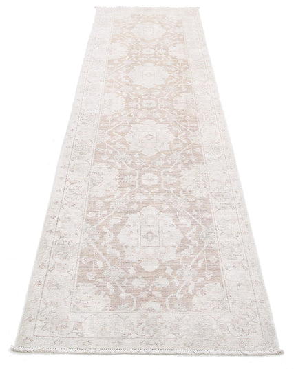 Serenity 2' 7" X 10' 0" Hand Knotted Wool Rug 2' 7" X 10' 0" (79 X 305) / Brown / Wool