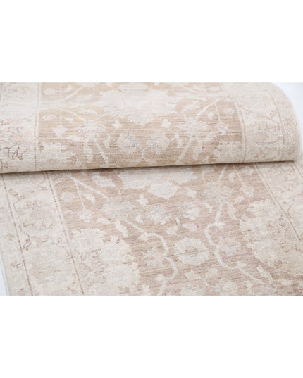 Serenity 2' 7" X 10' 0" Hand Knotted Wool Rug 2' 7" X 10' 0" (79 X 305) / Brown / Wool