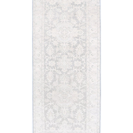 Serenity 2' 6" X 5' 11" Hand Knotted Wool Rug 2' 6" X 5' 11" (76 X 180) / Grey / Wool