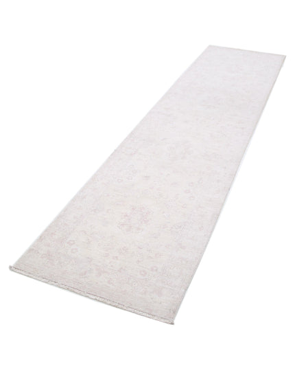 Serenity 2' 5" X 9' 8" Hand Knotted Wool Rug 2' 5" X 9' 8" (74 X 295) / Ivory / Wool