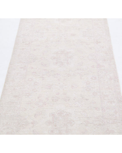 Serenity 2' 5" X 9' 8" Hand Knotted Wool Rug 2' 5" X 9' 8" (74 X 295) / Ivory / Wool