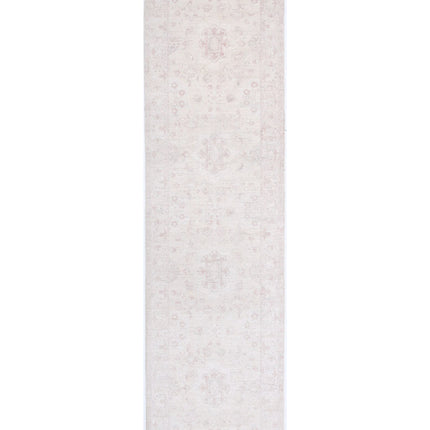 Serenity 2' 5" X 9' 8" Hand Knotted Wool Rug 2' 5" X 9' 8" (74 X 295) / Ivory / Wool
