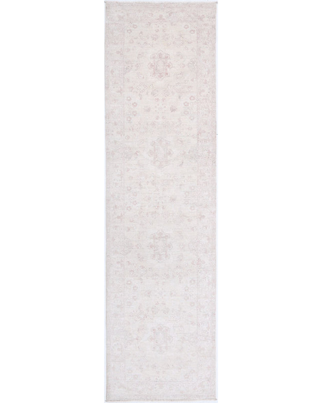 Serenity 2' 5" X 9' 8" Hand Knotted Wool Rug 2' 5" X 9' 8" (74 X 295) / Ivory / Wool