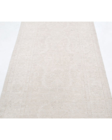 Serenity 3' 1" X 10' 6" Hand Knotted Wool Rug 3' 1" X 10' 6" (94 X 320) / Taupe / Wool
